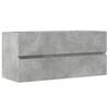 vidaXL Armario para lavabo contrachapada gris hormig&oacute;n 100x38,5x45 cm