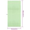 vidaXL Toallas Deportivas 2 pcs Verde 140 x 70 cm