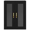 vidaXL Armario de Pared Roble Negro 69,5 x 34 x 90 cm