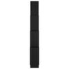 vidaXL Estante cubo de pared madera contrachapada negro 90x15x119 cm