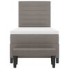 vidaXL Cama tipo Box Spring con colch&oacute;n Taup&eacute; 80 x 200 cm tela