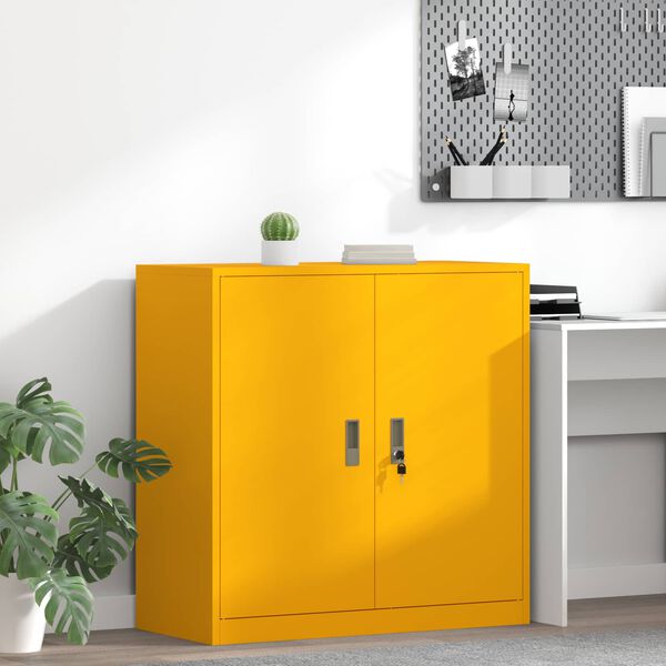 vidaXL Armario de almacenamiento Amarillo Mostaza 90 x 40 x 90 cm