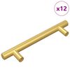 vidaXL Manija de armario 12 uds. Dorado 150 mm Acero inoxidable