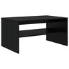 vidaXL Mesa de Caf&eacute; Roble Negro 80 x 50 x 40 cm Madera de ingenier&iacute;a