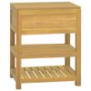 vidaXL Armario de ba&ntilde;o madera maciza de teca 60x45x75 cm