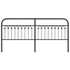 vidaXL Cabecero de repuesto de metal negro 200 cm