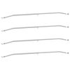 vidaXL Soporte para lona para remolques 4 Plateado 102-155 cm Aluminio