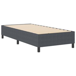 vidaXL Cama tipo Box Spring Gris oscuro 80 x 200 cm Telas de pana