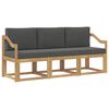 vidaXL Conjunto de sof&aacute;s de exterior 3 pcs