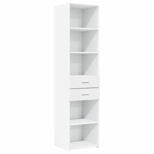 vidaXL Aparador de madera de ingenier&iacute;a blanco 45x42,5x185 cm