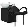 vidaXL Silla de Shampoo Manual Negro y 136 x 60 x 92 cm PVC