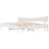vidaXL Estructura de cama sin colchón madera maciza blanca 200x200 cm