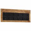 vidaXL Perchero de pared con 6 ganchos madera maciza de mango