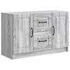 vidaXL Aparador Gris Sonoma 89 x 34,5 x 57 cm Madera de Ingenier&iacute;a