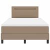 vidaXL Cama tipo Box Spring Capuchino 120 x 200 cm Cuero sint&eacute;tico