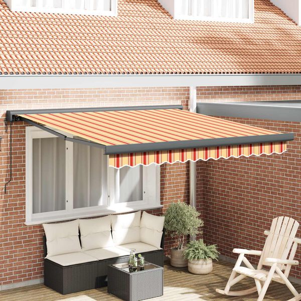vidaXL Toldo Amarillo y Naranja 350 x 250 x 165 cm