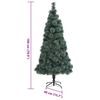 vidaXL Árbol de Navidad artificial pre-iluminado Verde 180 cm PET