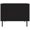 vidaXL Mesa de centro madera contrachapada negro 50x50x40 cm