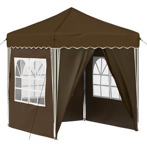vidaXL Carpa Plegable para Fiestas 195 x 195 x 245 cm Topo Tela Oxford