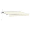 vidaXL Toldo Retr&aacute;ctil El&eacute;ctrico Crema y Blanco 2,5 x 2 m