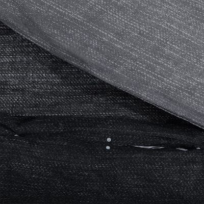 vidaXL Juego de funda nórdica algodón gris oscuro 225x220 cm