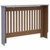 vidaXL Cubierta de Radiador 2 pcs Gris 112 x 19 x 81,5cm