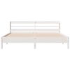 vidaXL Cama sin colch&oacute;n madera maciza de pino blanca 180x200 cm