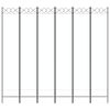 vidaXL Biombo divisor de 6 paneles de tela blanco 240x220 cm