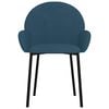 vidaXL Sillas de comedor 2 unidades terciopelo azul