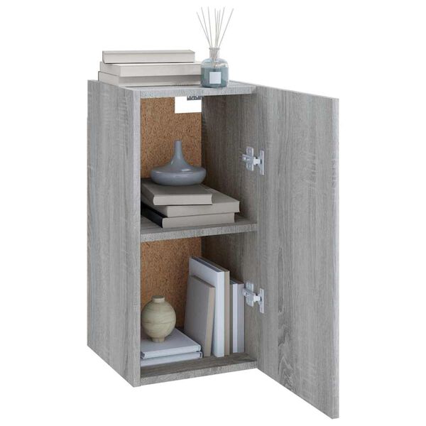 vidaXL Mueble para TV madera de ingenier&iacute;a gris Sonoma 30,5x30x60 cm
