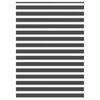 vidaXL Estor cebra negro 165x230 cm tejido ancho 160,9 cm poli&eacute;ster