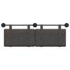 vidaXL Cabecera Colgante Liso Negro 150 x 55 x 5 cm PU antiguo
