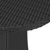vidaXL Mesa de jard&iacute;n rat&aacute;n sint&eacute;tico negro 70x70x73 cm