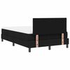 vidaXL Cama tipo Box Spring con colch&oacute;n Negro 120 x 200 cm tela