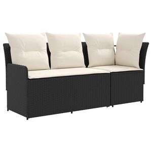 vidaXL Sof&aacute; de jard&iacute;n con brazo y sof&aacute; en esquina con almohada 2 Pieza