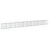 vidaXL Cesta de gaviones con cubierta hierro galvanizado 1200x50x100cm