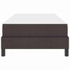 vidaXL Cama tipo Box Spring con colch&oacute;n Marr&oacute;n Oscuro 90 x 190 cm tela