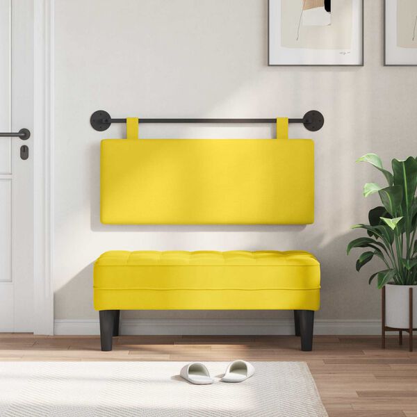 vidaXL Cabecera Colgante Montaje en la pared Liso Tela de Pana