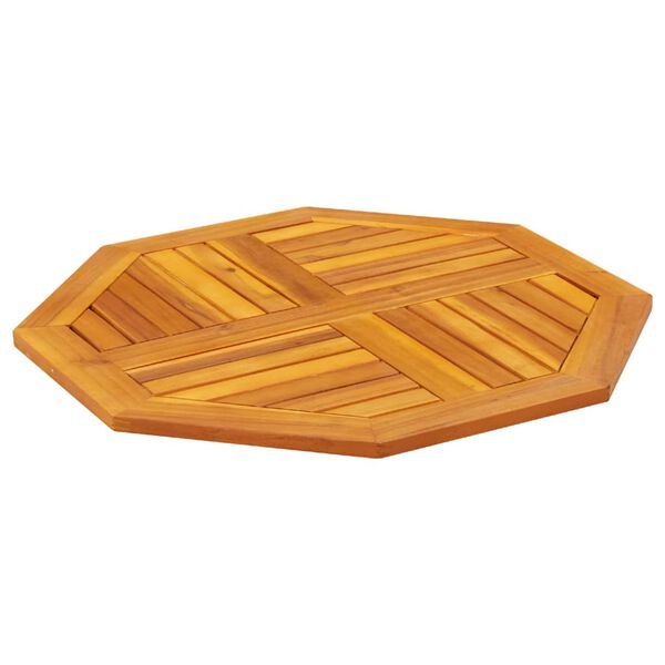vidaXL Tablero de mesa octogonal madera maciza de acacia 70x70x2 cm