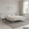 vidaXL Estructura de cama sin colch&oacute;n metal blanco 160x200 cm