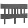 vidaXL Cabecero de cama madera maciza de pino gris 153,5x3x81 cm