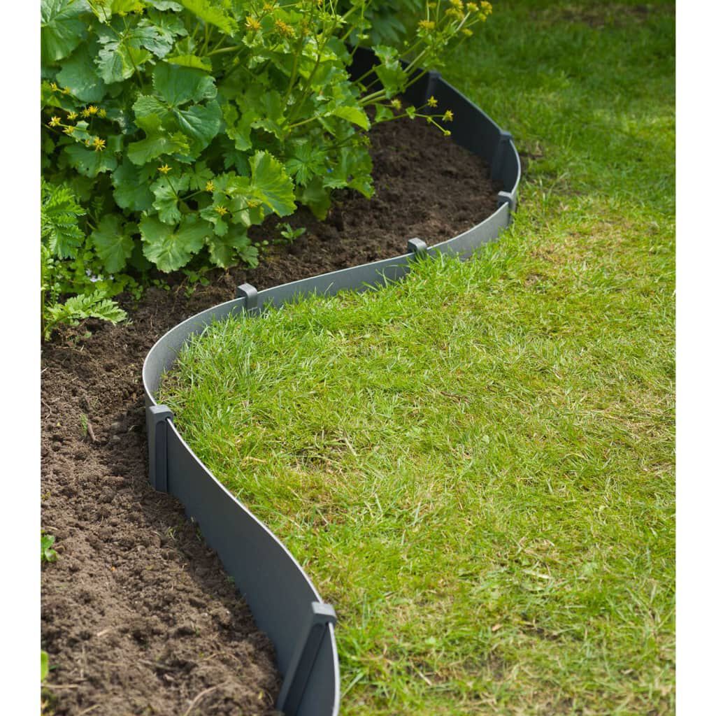gris GARDENIX® 3,16 m Borde delimitador para césped y jardín cercado con aspecto de piedra 