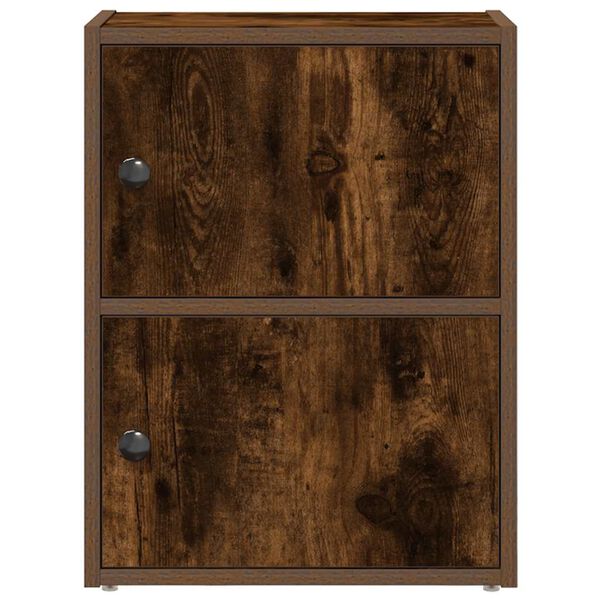 vidaXL Estanter&iacute;a de madera de ingenier&iacute;a roble ahumado 40x24x52 cm