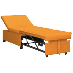vidaXL Sof&aacute; cama desplegable Amarillo oscuro 194 x 50 x 82 cm