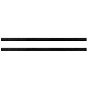vidaXL Sellos de cepillo para puertas autoadhesivos 2 uds. 100 cm