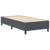 vidaXL Cama de plataforma Gris oscuro 90 x 200 cm tela