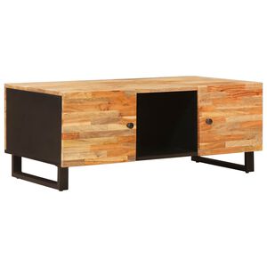 vidaXL Mesa de Caf&eacute; Marr&oacute;n 100 x 54 x 40 cm Madera de mango maciza