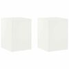vidaXL Soporte de plantas 2 pcs Blanco 30 x 30 x 40 cm Acero