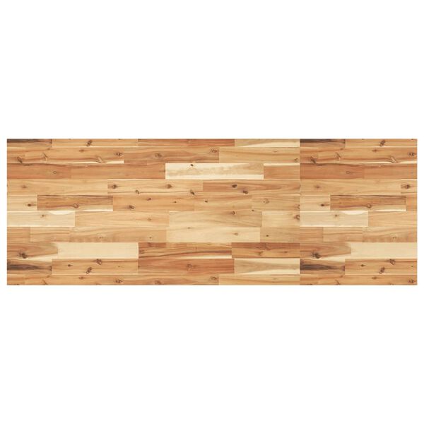 vidaXL Encimera tocador ba&ntilde;o madera acacia acabado aceite 120x50x2 cm