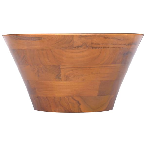 vidaXL Lavabo de madera maciza de teca &Phi;40x20 cm